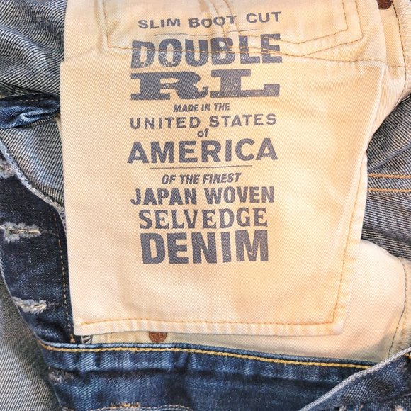 Custom Selvedge RRL Jeans Slim Boot Cut [Sz 30/30] - Picture 15 of 16